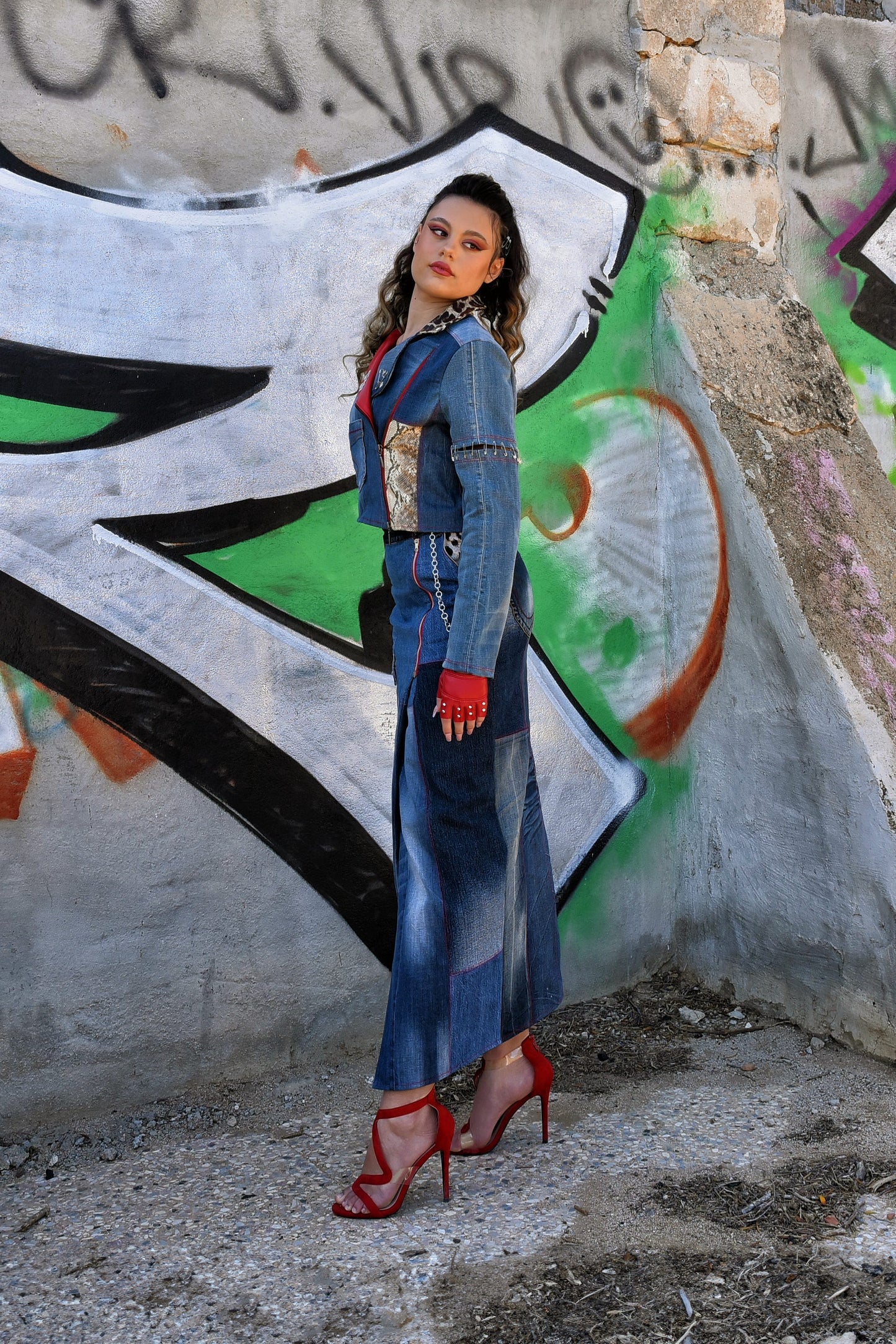 Gonna Midi Denim