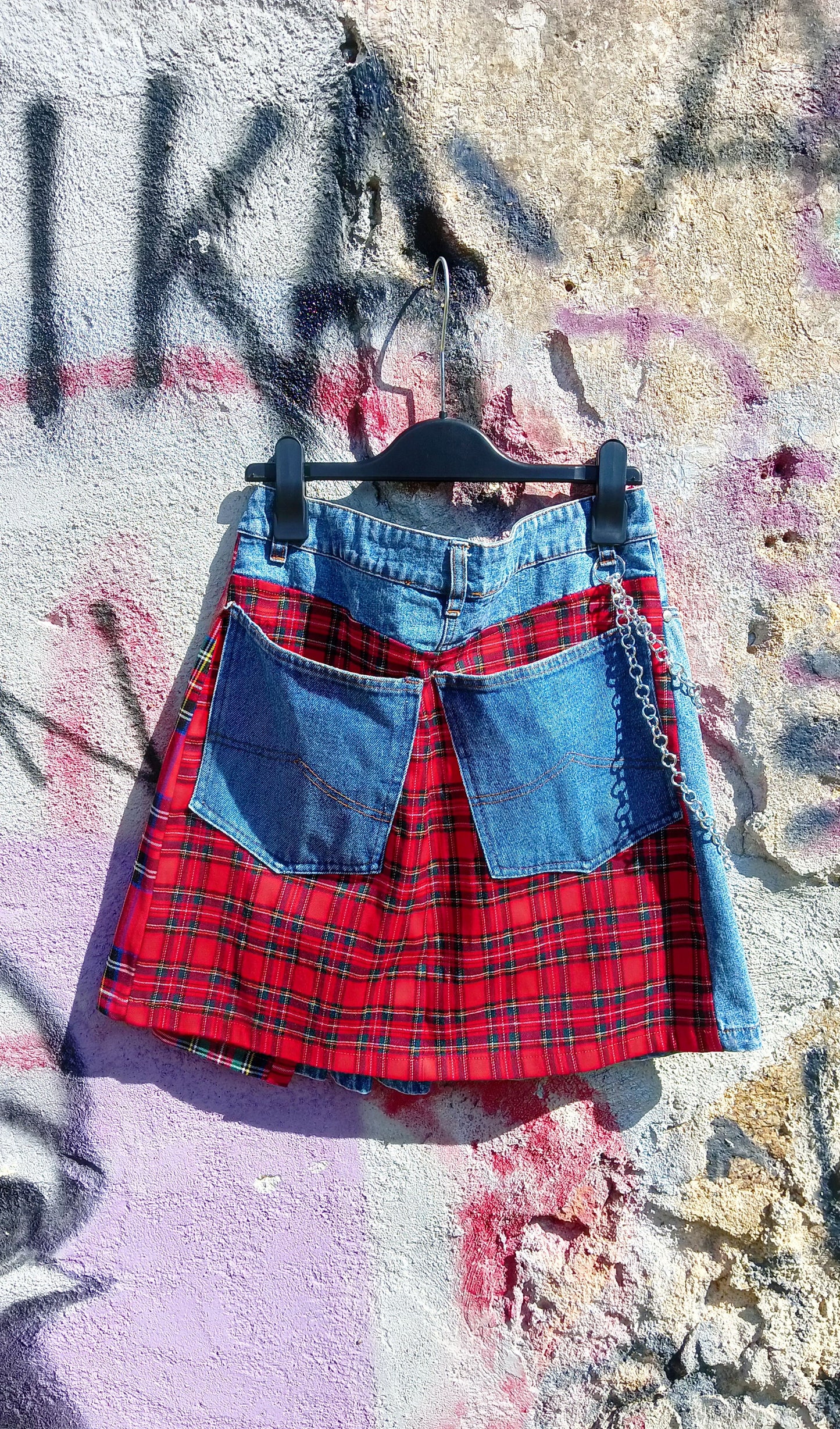 Gonna a Pieghe Tartan