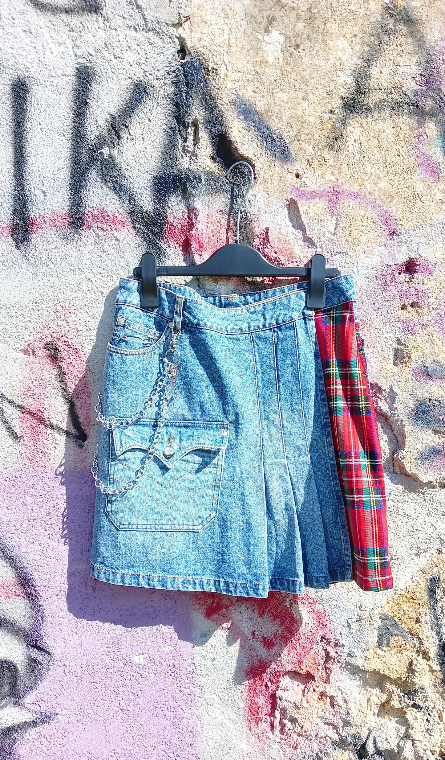 Gonna a Pieghe Tartan