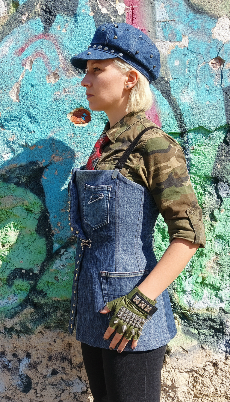 Corsage in Denim