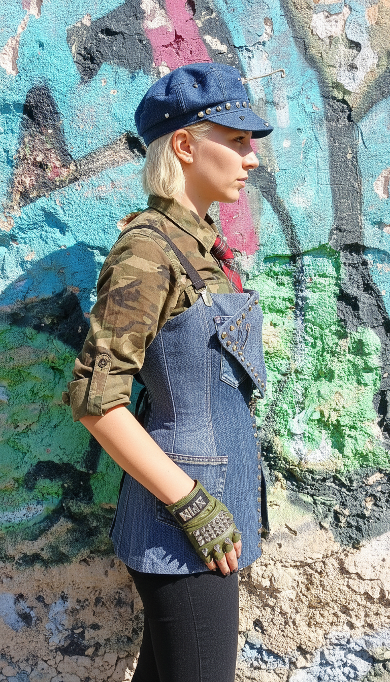 Corsage in Denim
