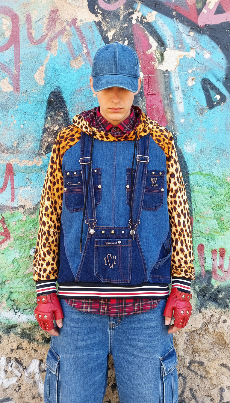 Felpa Unisex a Salopette Animalier