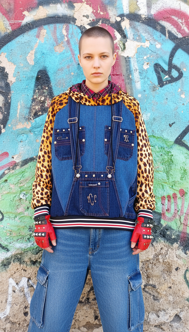 Felpa Unisex a Salopette Animalier