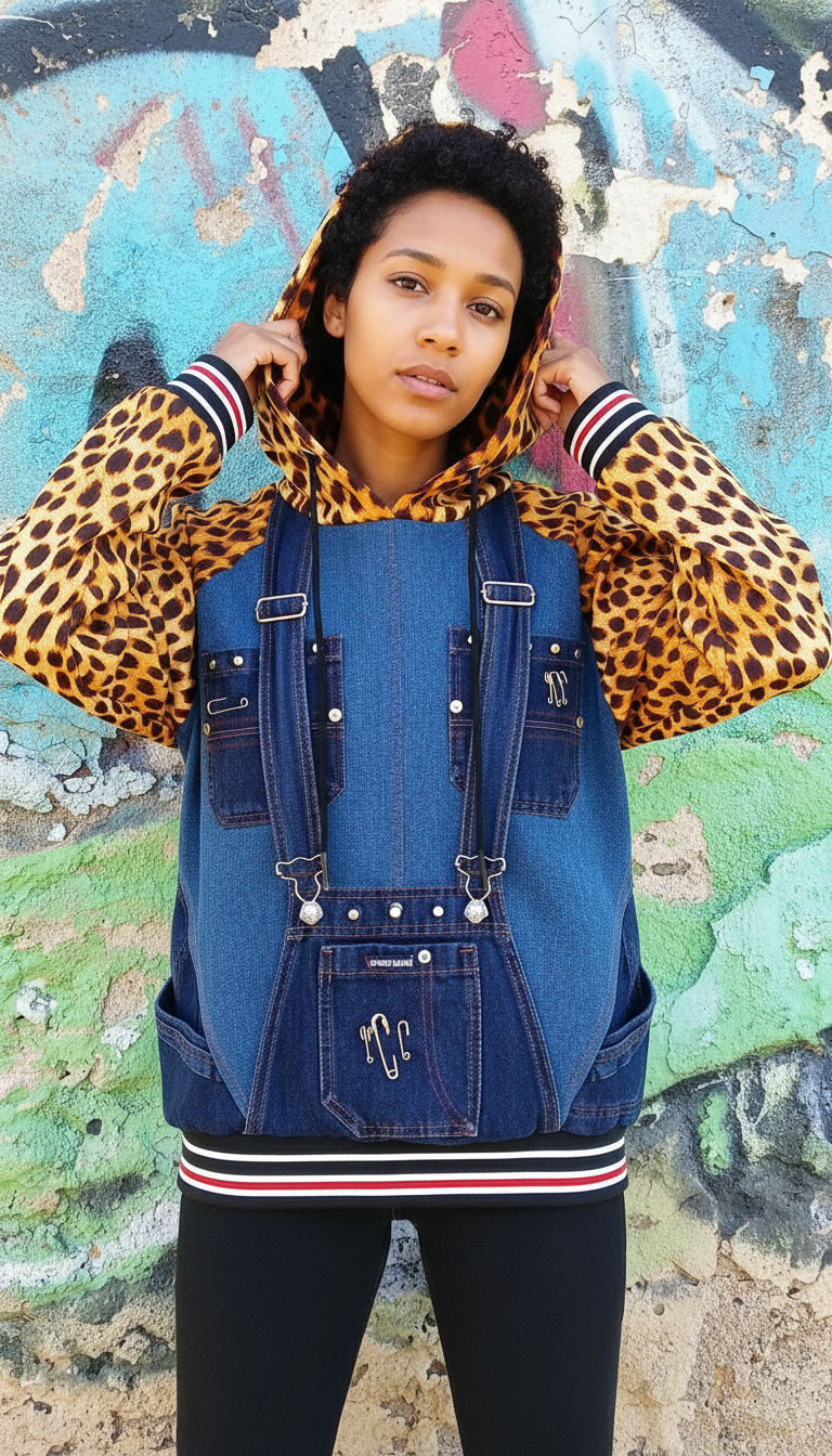 Felpa Unisex a Salopette Animalier