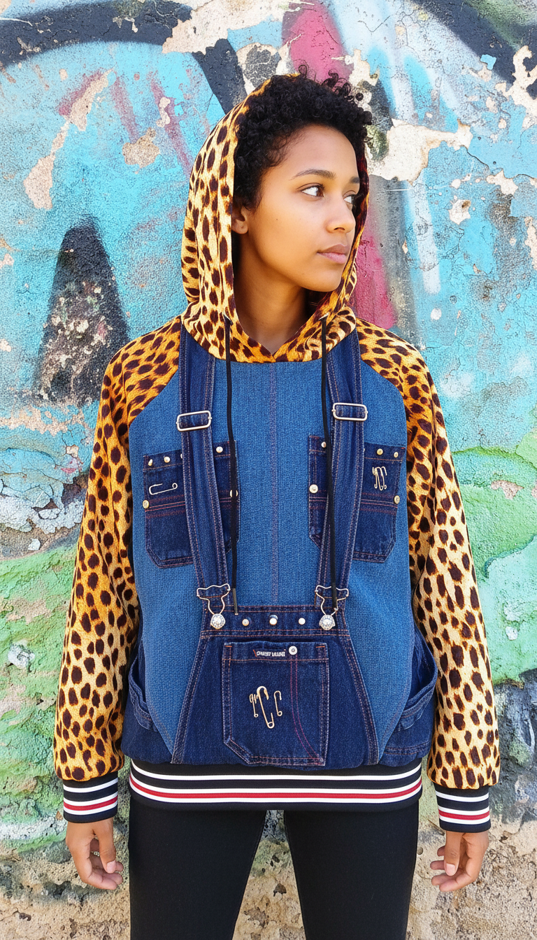 Felpa Unisex a Salopette Animalier