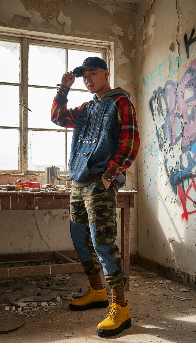 Felpa Unisex in Denim Riciclato da Salopette