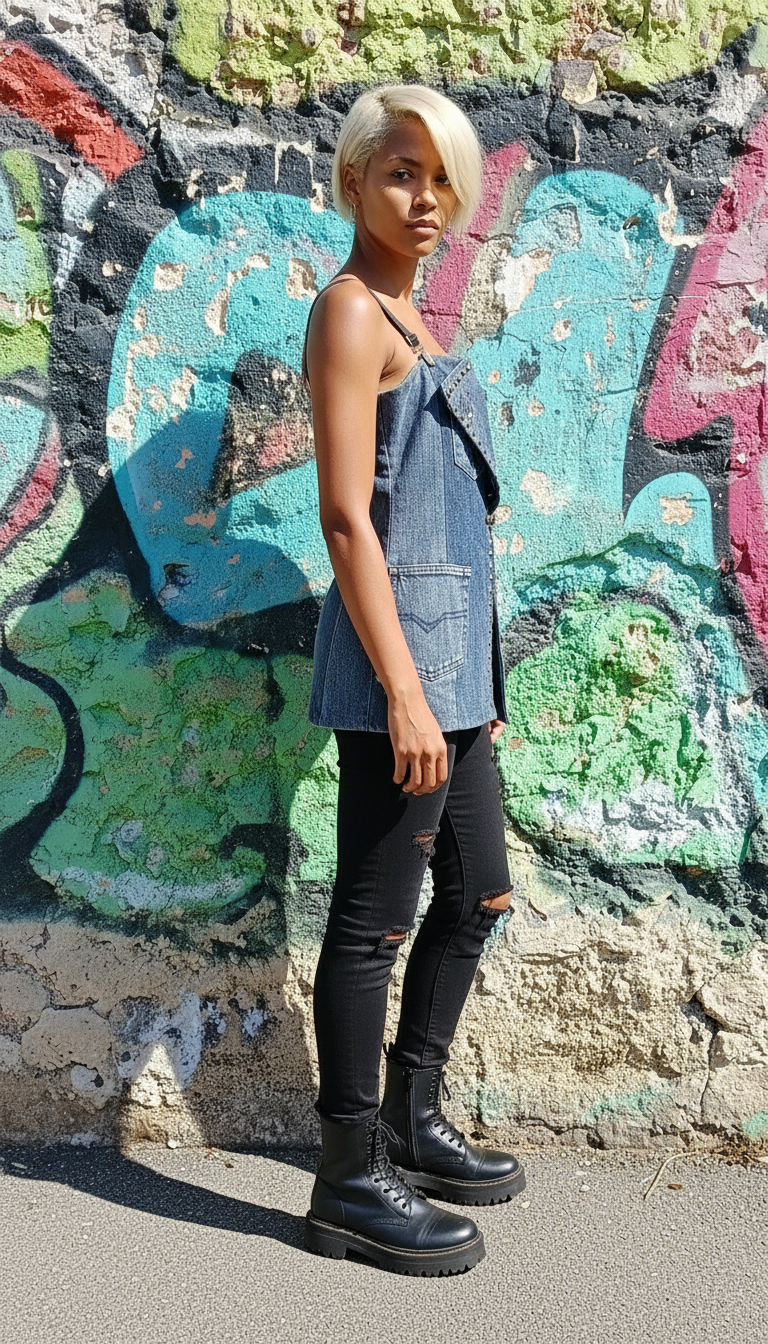Corsage in Denim