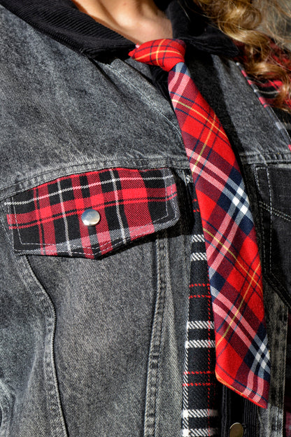 Giubbotto Unisex Eco-Chic in Patchwork