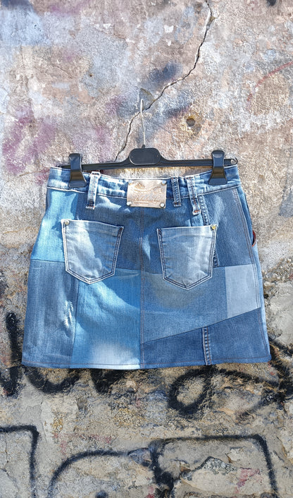 Gonna mini denim