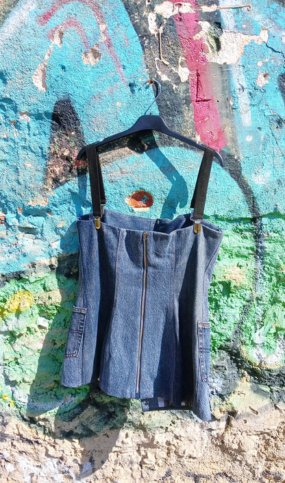 Corsage in Denim