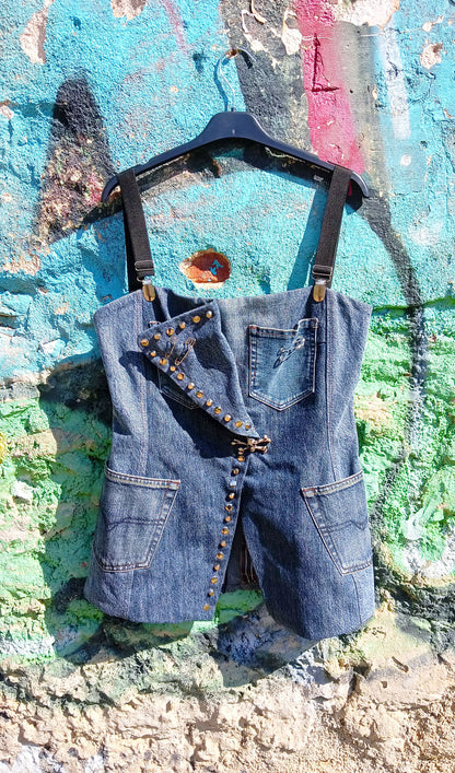 Corsage in Denim