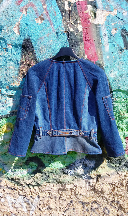 Giacca Denim con Zip