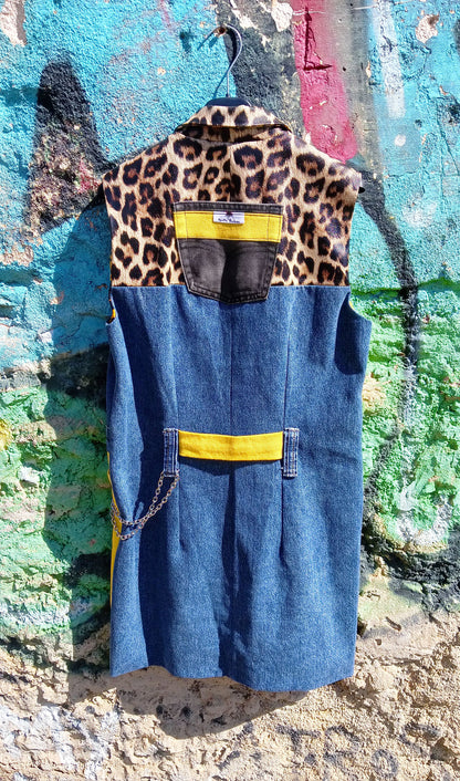 Vestito a Gilet Patch