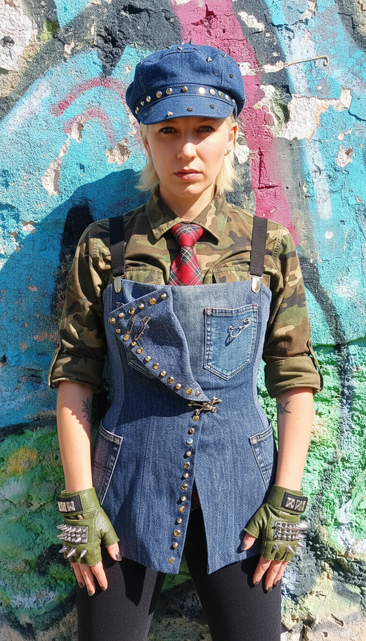 Corsage in Denim