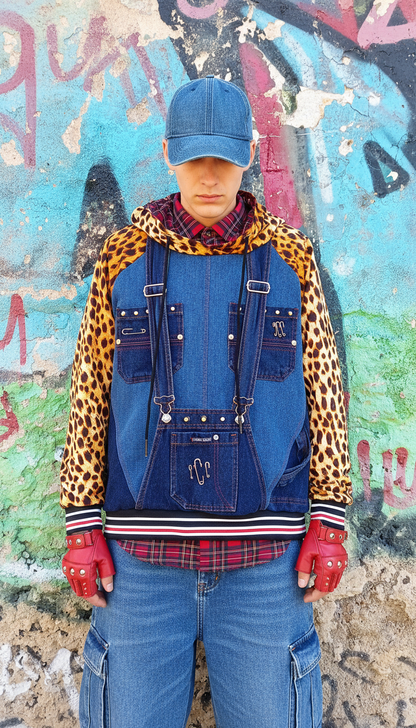 Felpa Unisex a Salopette Animalier