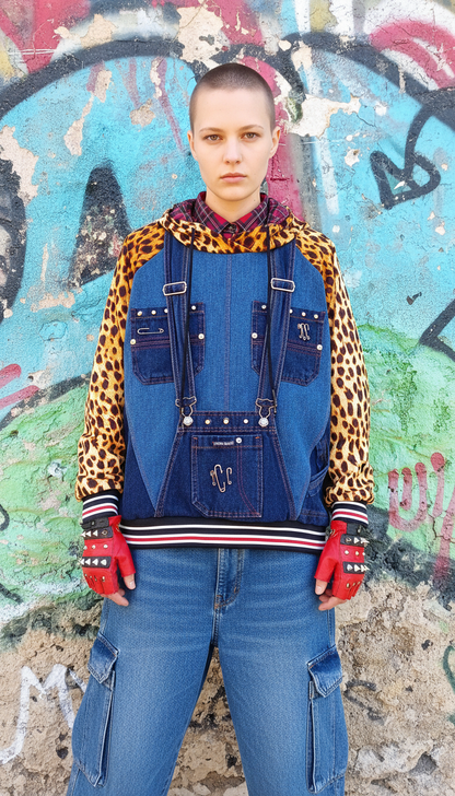 Felpa Unisex a Salopette Animalier