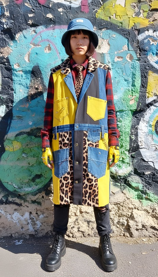 Vestito a Gilet Patch