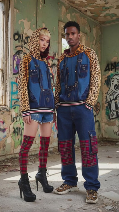 Felpa Unisex a Salopette Animalier